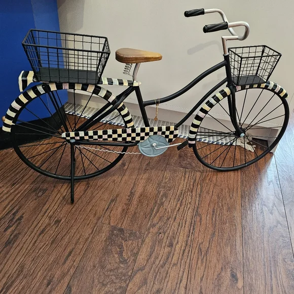 MacKenzie-Childs Check Bike Decor - Picture 2 of 11